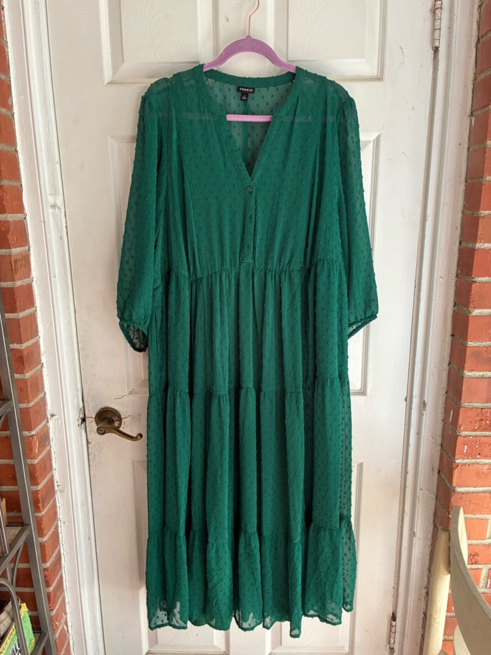 torrid Emerald Green Tiered Maxi Dress